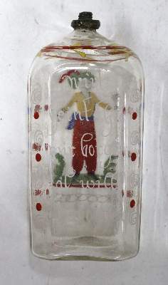 Bild Nr.2: 123-2120 Schnapsflasche 18.Jh.: (Apothekenwesen, Glas)