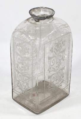 Bild Nr.3: 123-2122 Schnapsflasche wohl Böhmen: (Apothekenwesen, Glas)