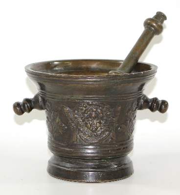 Bild Nr.1: 123-2133 Barockmörser.: (Apothekenwesen, Mörser)