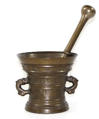 Bild Nr.1: 123-2138 Barockmörser: (Apothekenwesen, Mörser)