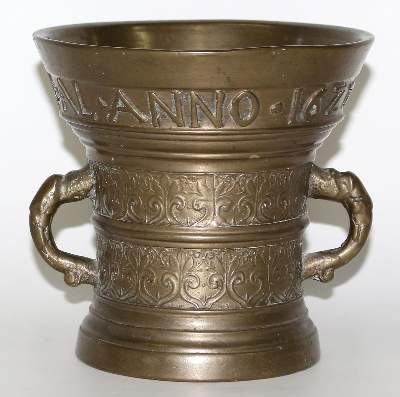 Bild Nr.1: 123-2140 Barockmörser: (Apothekenwesen, Mörser)