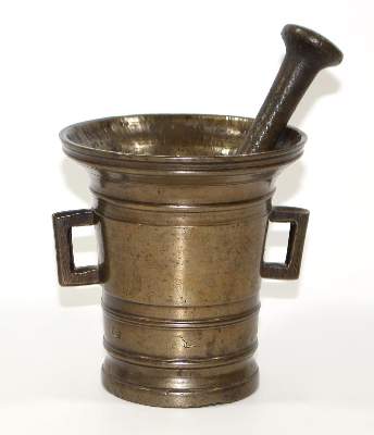 Bild Nr.1: 123-2150 Nordeutscher Mörser um 1550: (Apothekenwesen, Mörser)