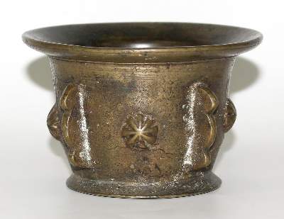 Bild Nr.1: 123-2153 Rippenmörser,: (Apothekenwesen, Mörser)