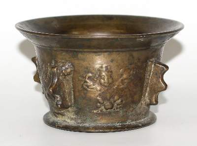 Bild Nr.1: 123-2154 Rippenmörser,: (Apothekenwesen, Mörser)