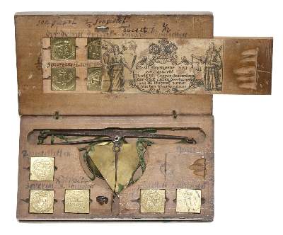 Bild Nr.1: 123-2163 Münzwaage Caspar Grevenberg: (Apothekenwesen, Münzwaagen)
