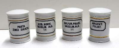 Bild Nr.1: 123-2172 Salbgefäße Rosenthal: (Apothekenwesen)
