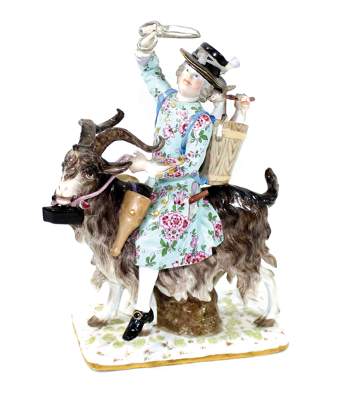 Bild Nr.1: 123-2277 Schneider auf Ziegenbock.: (Porzellan u. Keramik, Meissen)