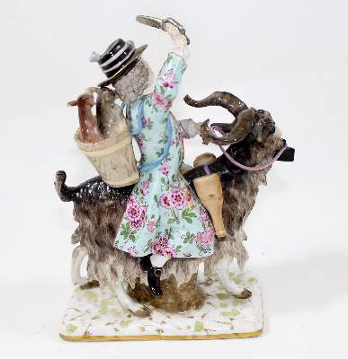 Bild Nr.2: 123-2277 Schneider auf Ziegenbock.: (Porzellan u. Keramik, Meissen)