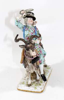 Bild Nr.3: 123-2277 Schneider auf Ziegenbock.: (Porzellan u. Keramik, Meissen)