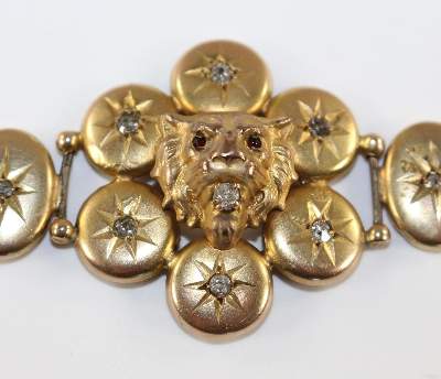 Bild Nr.2: 123-2301 Historismus Armband 14k: (Schmuck, Armbänder)