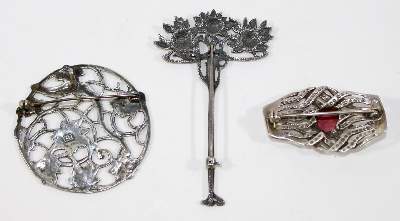 Bild Nr.2: 123-2304 3 prächtige Broschen: (Schmuck, Broschen)
