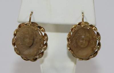 Bild Nr.2: 123-2313 Lava Kamee Brosche u.: (Schmuck, Broschen)