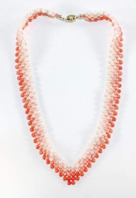 Bild Nr.1: 123-2331 Korallencollier Tri-Color.: (Schmuck, Colliers)