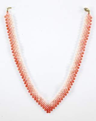 Bild Nr.2: 123-2331 Korallencollier Tri-Color.: (Schmuck, Colliers)