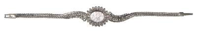 Bild Nr.1: 123-2349 Damenarmbanduhr 750 WG Fassung.: (Schmuck, DRC Pforzheim)