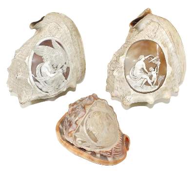Bild Nr.1: 123-2363 Große Muschelschnitzereien.: (Schmuck)
