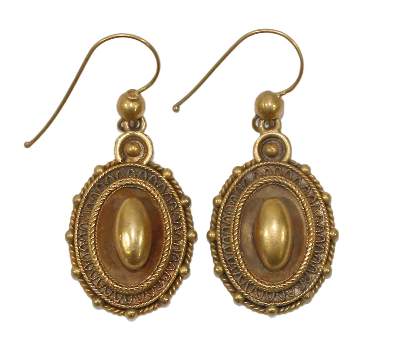 Bild Nr.1: 123-2366 Ohrhänger 19.Jh.: (Schmuck, Ohrschmuck)