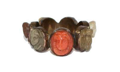 Bild Nr.1: 123-2377 7-Tages Ring Lavakameen.: (Schmuck, Ringe)