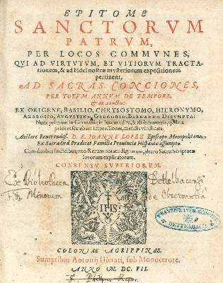 Bild Nr.1: 123-240 Lopez,I. (d.i. Juan).: (Alte Drucke, Handschriften und Theologie)
