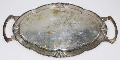 Bild Nr.2: 123-2406 Art nouveau Tablett Wien.: (Silber)