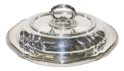 Bild Nr.1: 123-2410 Deckelterrine Wilkens: (Silber)