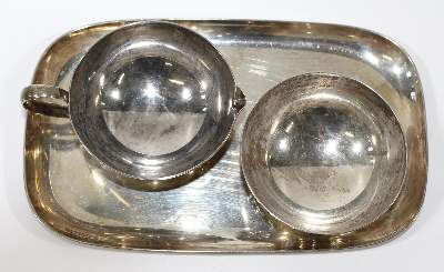 Bild Nr.2: 123-2415 Jan Dix Art Deco Silberset: (Silber)