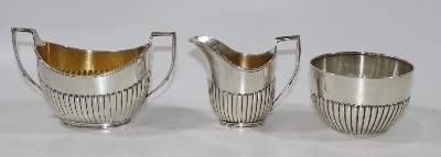 Bild Nr.5: 123-2417 Kaffee-, Tee-Kernstück 6 Tlg.: (Silber)