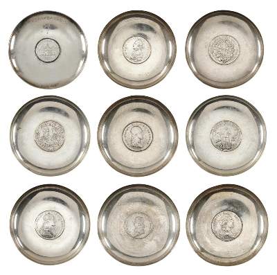 Bild Nr.1: 123-2426 Münzschalen mit Thaler.: (Silber)