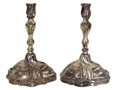 Bild Nr.11: 123-2433 Rokokoleuchter Augsburg: (Silber)