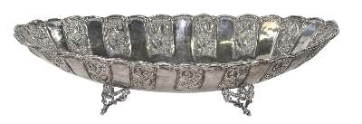 Bild Nr.1: 123-2443 Silberschale Jugendstil: (Silber)