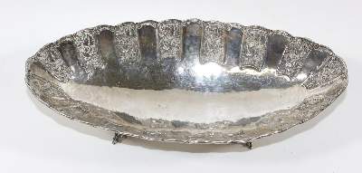 Bild Nr.2: 123-2443 Silberschale Jugendstil: (Silber)