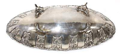 Bild Nr.3: 123-2443 Silberschale Jugendstil: (Silber)