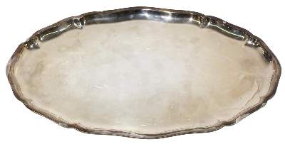 Bild Nr.1: 123-2445 Silbertablett 830.: (Silber)