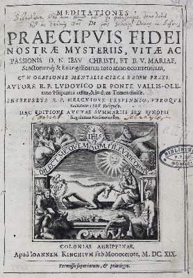 Bild Nr.1: 123-245 Ludovicus de Ponte.: (Alte Drucke, Handschriften und Theologie)