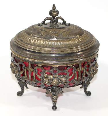 Bild Nr.1: 123-2450 Historismus Bonboniere: (Silber, Versilbertes)