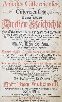 Bild Nr.1: 123-253 Manrique,A.: (Alte Drucke, Handschriften und Theologie)