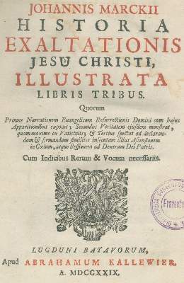 Bild Nr.1: 123-256 Marck.J.: (Alte Drucke, Handschriften und Theologie)