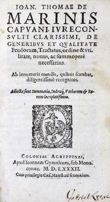 Bild Nr.1: 123-257 Marinis,G.T.de.: (Alte Drucke, Handschriften und Theologie)
