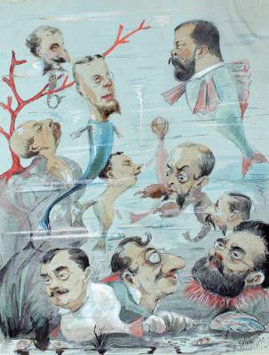 Bild Nr.1: 123-2625 Wsewoloschski, Iwan Alexandrowitsch: (Varia, Karikatur, Film - Theater - Tanz)