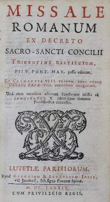 Bild Nr.1: 123-263 Missale Romanum: (Alte Drucke, Handschriften und Theologie)