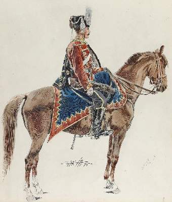 Bild Nr.1: 123-2665 Husar: (Varia, Militaria)