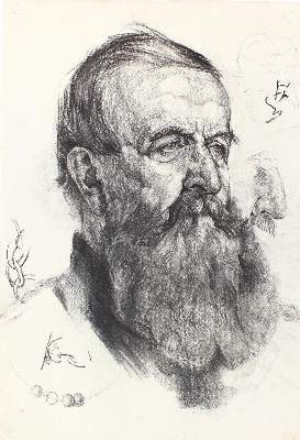 Bild Nr.1: 123-2692 3 Kohlezeichnungen: (Varia, Portrait)