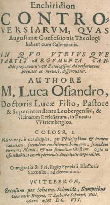 Bild Nr.1: 123-279 Osiander,L.: (Alte Drucke, Handschriften und Theologie)
