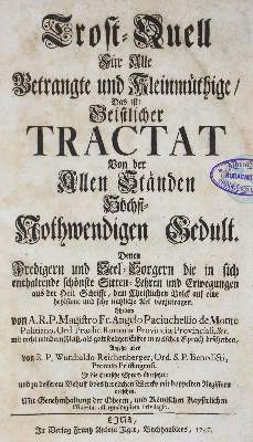 Bild Nr.1: 123-281 Paciuchelli,A.: (Alte Drucke, Handschriften und Theologie)