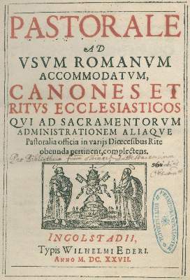 Bild Nr.1: 123-282 Pastorale: (Alte Drucke, Handschriften und Theologie)