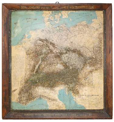 Bild Nr.1: 123-2820 Reliefkarte Deutschland und die: (Deutschland)