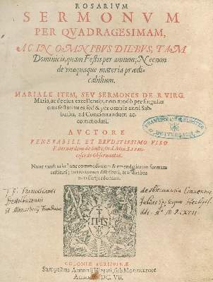 Bild Nr.1: 123-30 Bernhardin von Busti.: (Alte Drucke, Handschriften und Theologie)