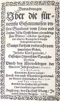 Bild Nr.1: 123-304 Puente,L.de la.: (Alte Drucke, Handschriften und Theologie)