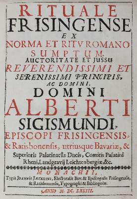 Bild Nr.1: 123-309 Rituale Frisingense: (Alte Drucke, Handschriften und Theologie)