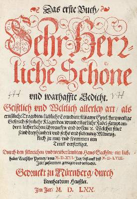 Bild Nr.1: 123-310 Sachs,H.: (Alte Drucke, Handschriften und Theologie)